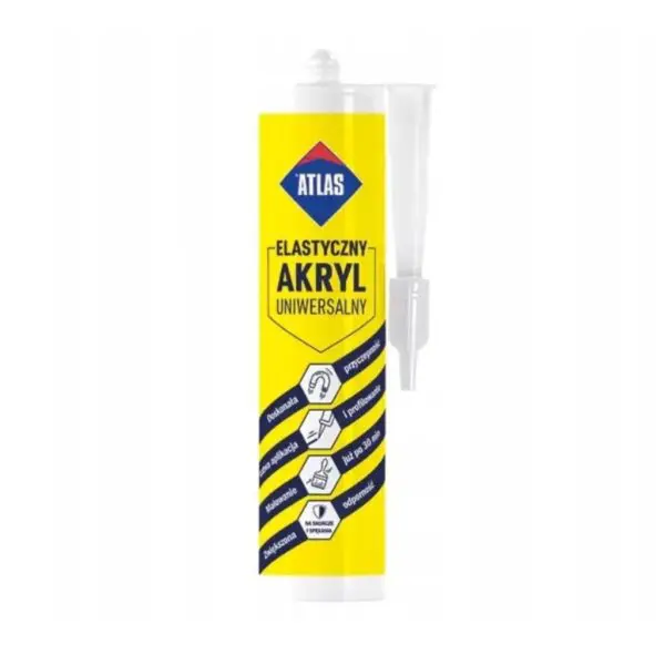 Elastyczny akryl uniwersalny 280 ml ATLAS
