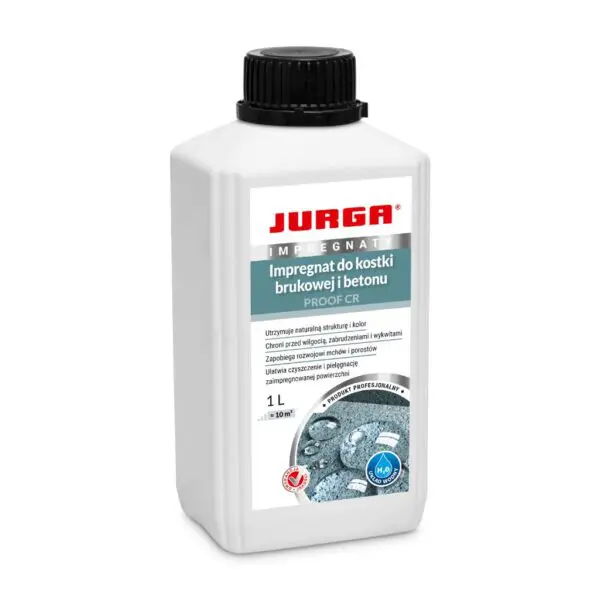 JURGA Impregnat do kostki brukowej i betonu hydrofobowy Proof CR 1l JURGA Impregnat do kostki brukowej i betonu hydrofobowy Proof CR 1l