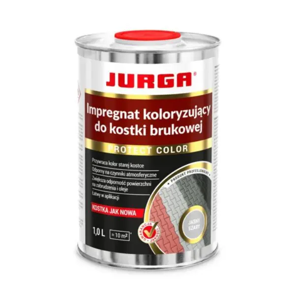 JURGA Protect Color Impregnat do kostki brukowej koloryzujący 1l jasny szary JURGA Protect Color Impregnat do kostki brukowej koloryzujący 1l jasny szary