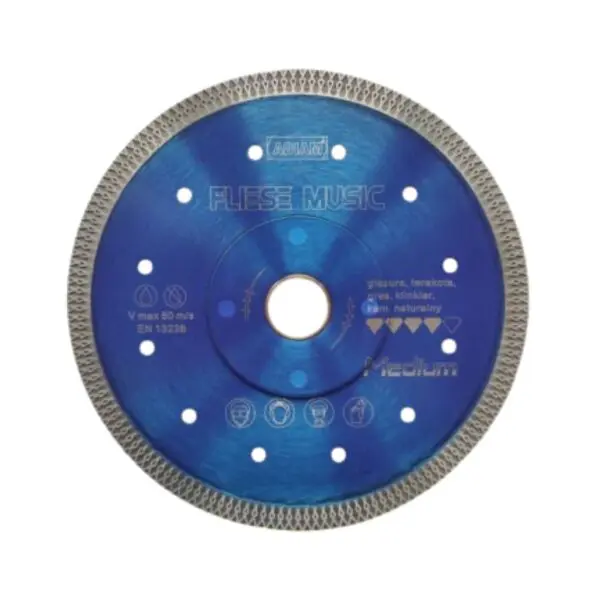 Tarcza diamentowa do cięcia płytek gresu glazury 180x1,2x25,4/22,2 mm Fliese Music ADIAM