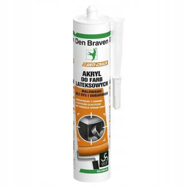 Akryl Anti-Crack do farb lateksowych biały 280 ml DEN BRAVEN