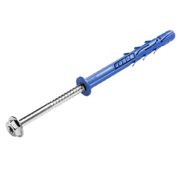 Kołki ramowe FF1 uniwersalne z lejkiem 10×120mm z wkrętem 7x129mm RAWLPLUG