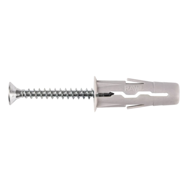 Kołki rozporowe UNO 10x36mm z wkrętem 5x40mm 100szt RAWLPLUG