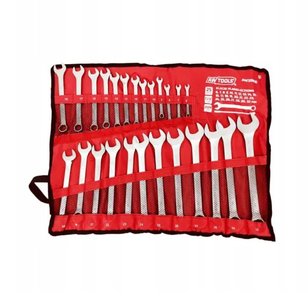Komplet kluczy płasko-oczkowych 25 szt. AWTOOLS