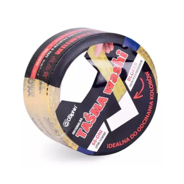 Taśma malarska Washi Tape Original 47mmx25m BLUE DOLPHIN