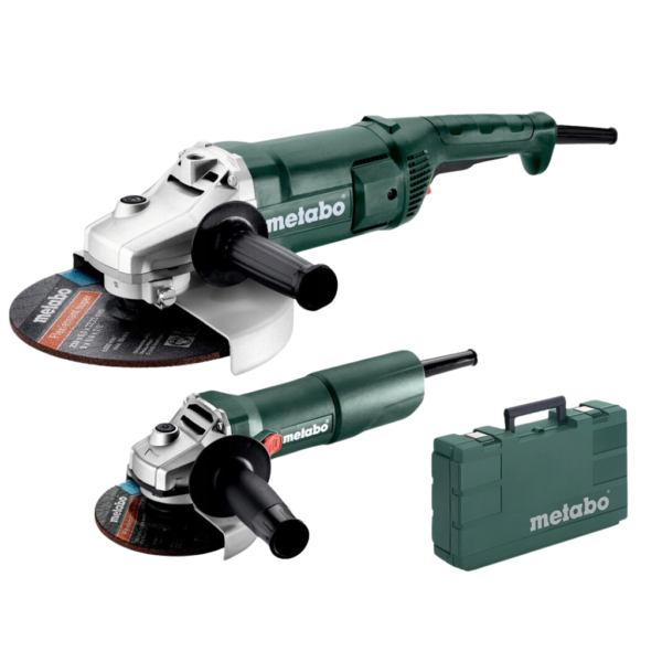 Zestaw Combo szlifierka kątowa WE2200-230+W750-125 walizka METABO
