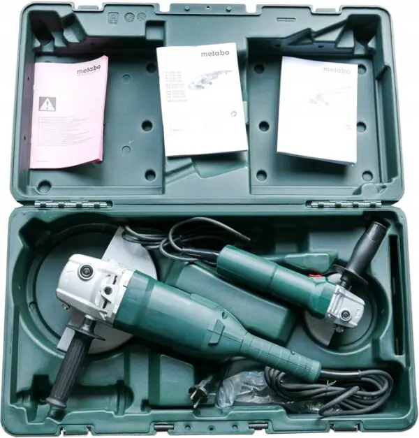 Zestaw Combo szlifierka kątowa WE2200-230+W750-125 walizka METABO