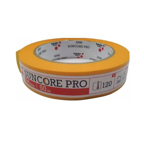 Taśma malarska żółta papierowa SUNCORE PRO 24mmx50m SCHULLER