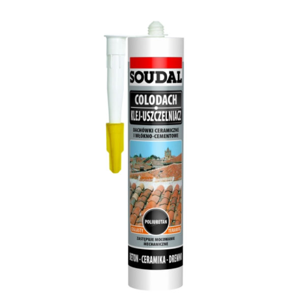 Klej do dachówek uszczelniacz Colodach 290 ml kolor ceglany SOUDAL