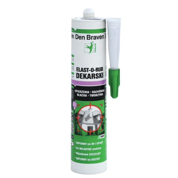DEN BRAVEN Uszczelniacz dekarski Elast O-Rub antracyt 280ml DEN BRAVEN Uszczelniacz dekarski Elast O-Rub antracyt 280ml