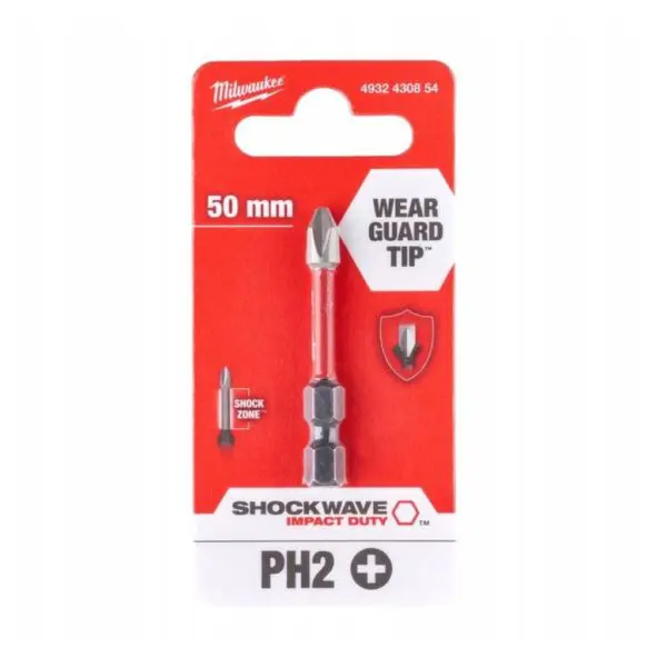Bit udarowy SHOCKWAVE PH2 50mm IMPACT 1szt. MILWAUKEE