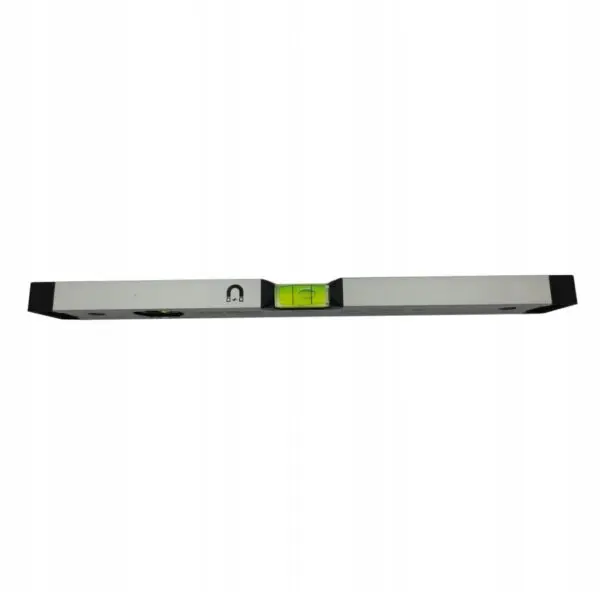 Poziomica anodowana srebrna z magnesami 40cm PRO