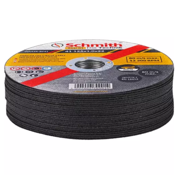 Tarcza do cięcia stali nierdzewnej INOX 125x1,0 SCHMITH