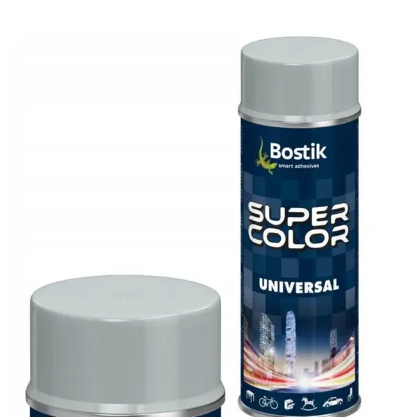 Lakier uniwersalny SUPER COLOR jasny szary RAL7035 400ml BOSTIK