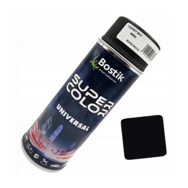 Lakier uniwersalny SUPER COLOR czarny mat RAL9005 400ml DB BOSTIK