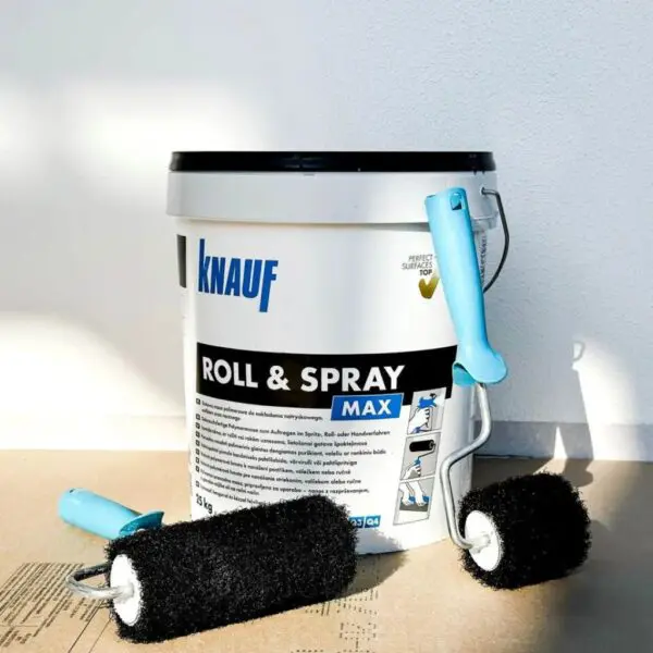 Gotowa gładź polimerowa masa szpachlowa ROLL&SPRAY MAX 25kg KNAUF