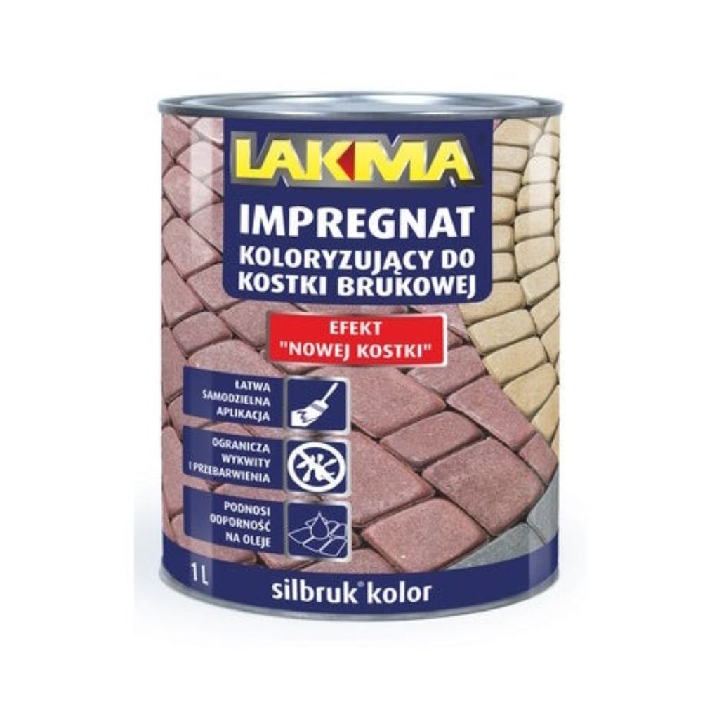 LAKMA – Impregnat antracyt 1L do kostki brukowej Silbruk