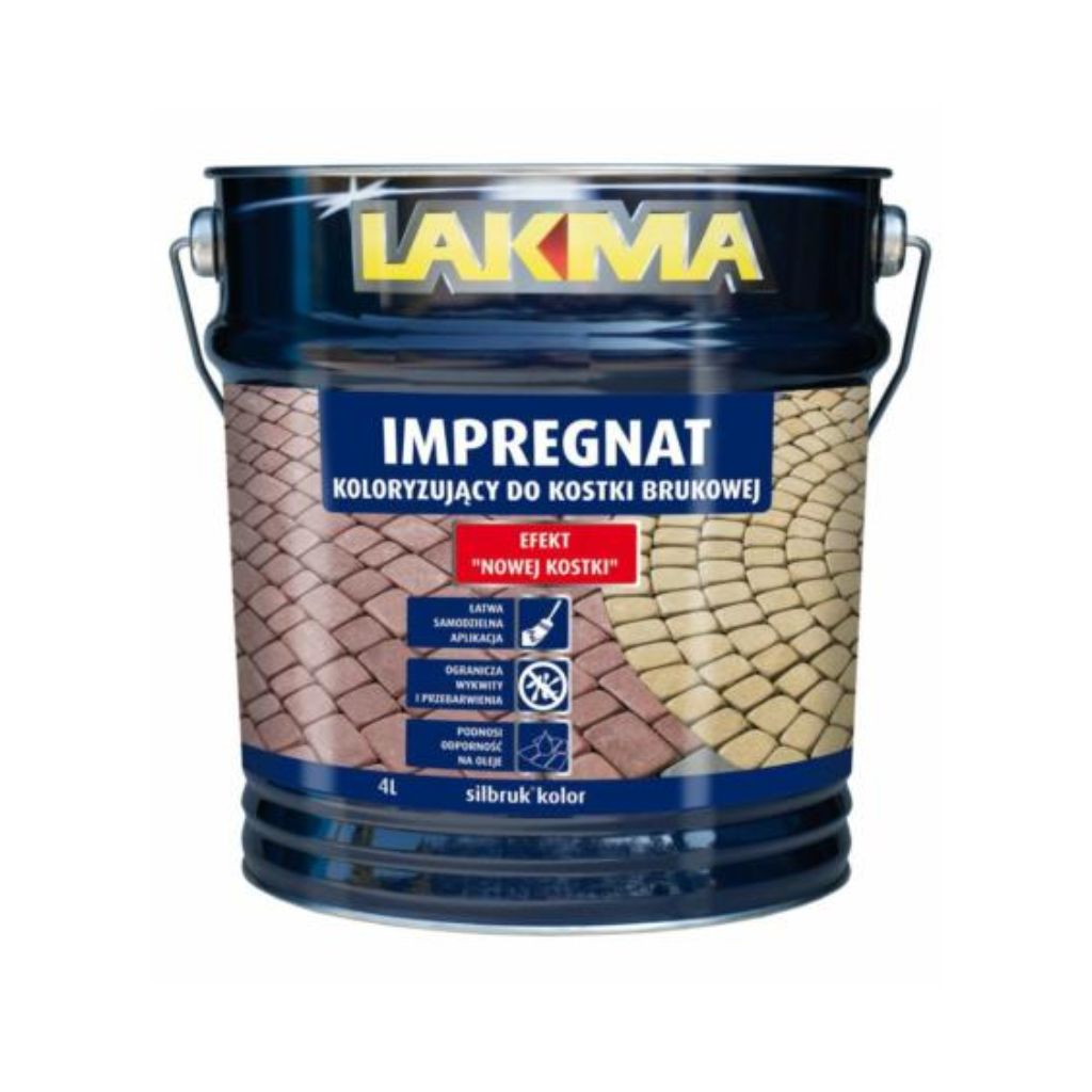 LAKMA – Impregnat koloryzujący antracyt 4L do kostki brukowej Silbruk