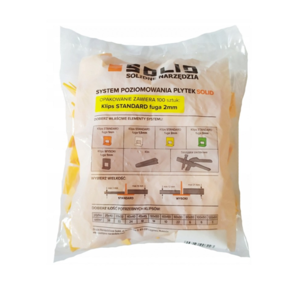 SOLID Klipsy 2mm 100s SOLID Klipsy 2mm 100s