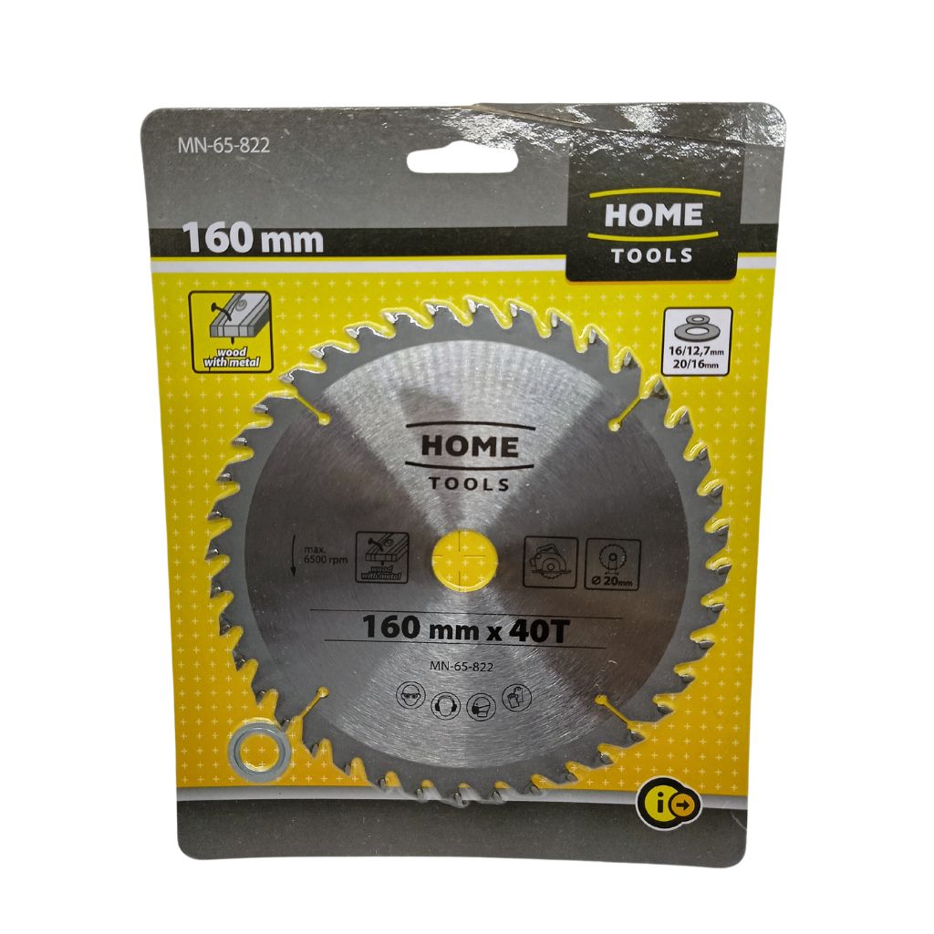 HOME TOOLS Tarcza piła do drewna i metalu 160mm 201612,7x 40T