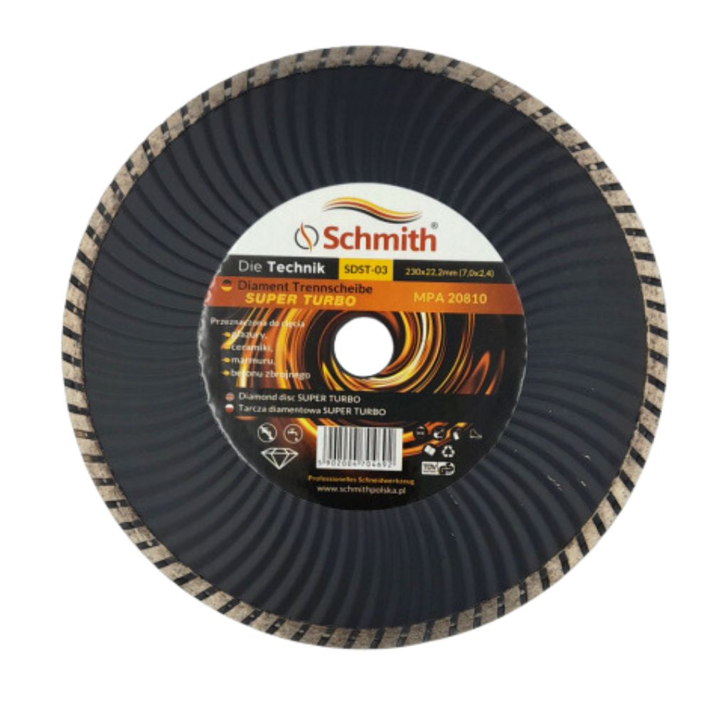 SCHMITH Tarcza diamentowa do cięcia betonu TURBO 230mm