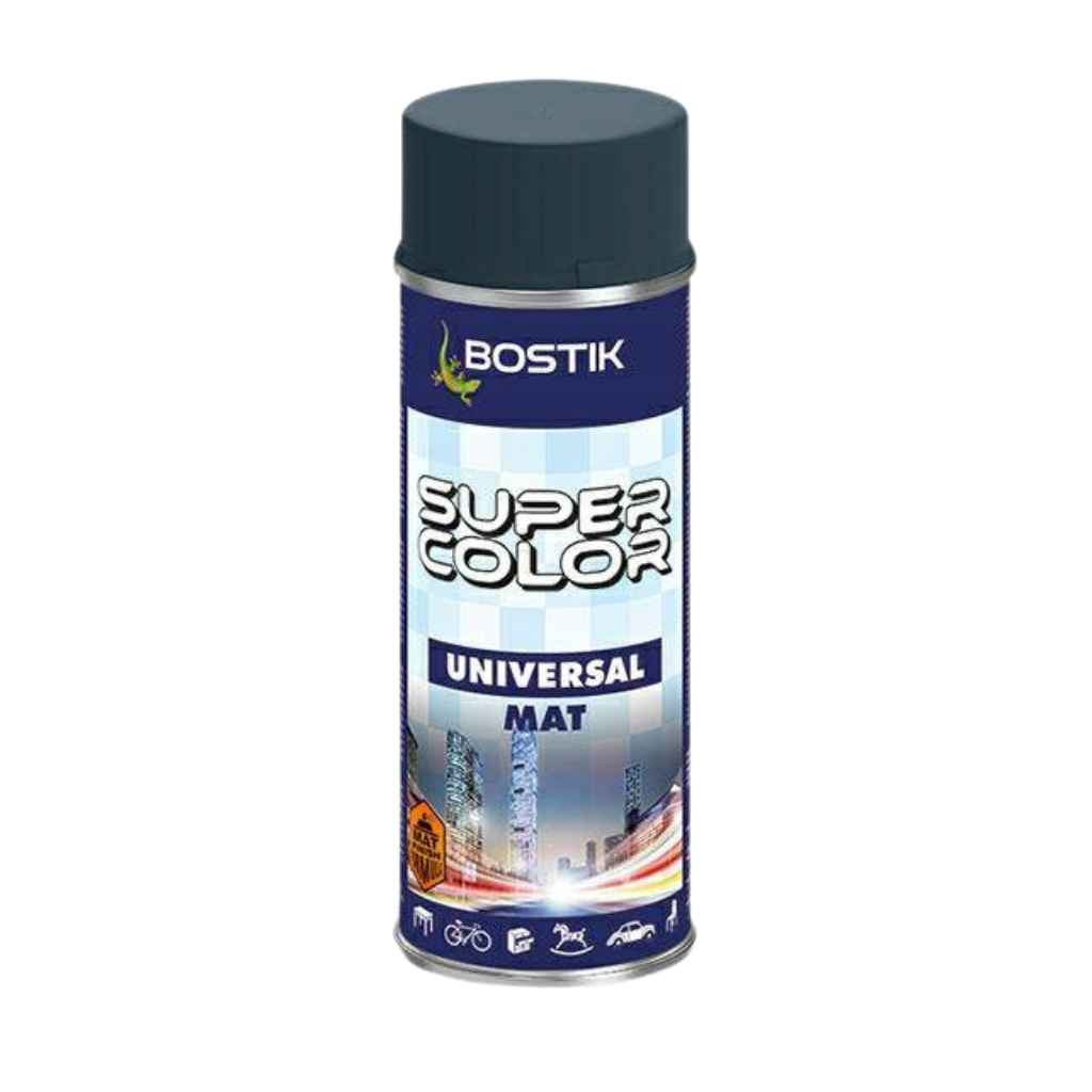 BOSTIK Spray SUPER COLOR antracyt mat