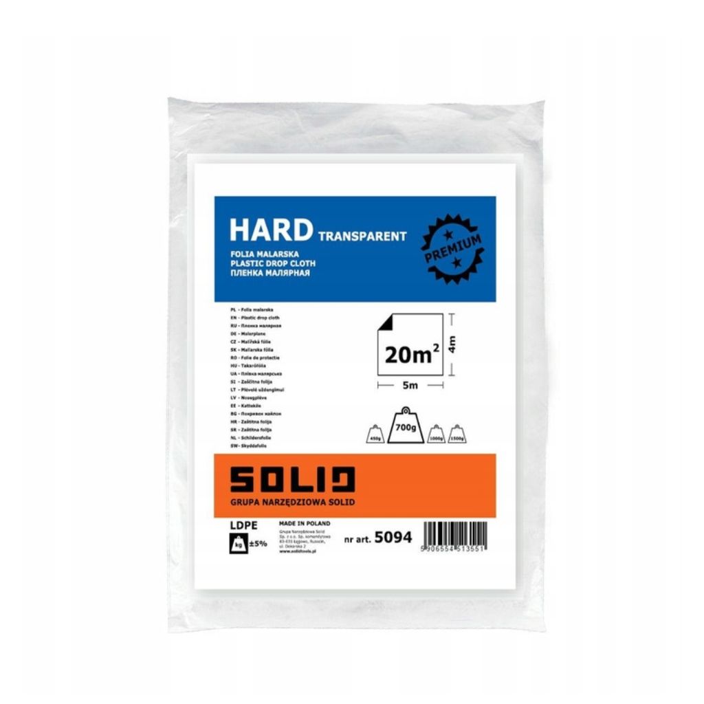 Folia SOLID Hard transparent