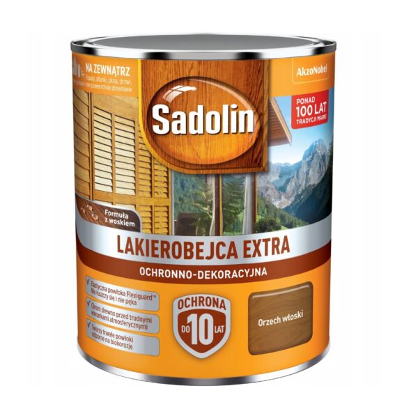 Lakierobejca Extra do drewna orzech włoski 0,75L SADOLIN