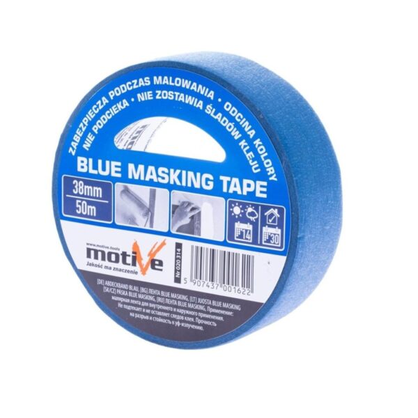 Taśma malarska BLUE MASKING TAPE 38mmx50m MOTIVE