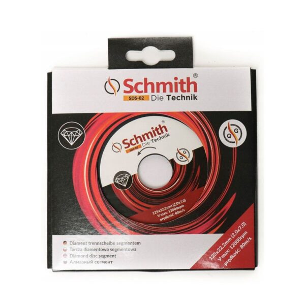 Tarcza diamentowa segmentowa 125mm SCHMITH