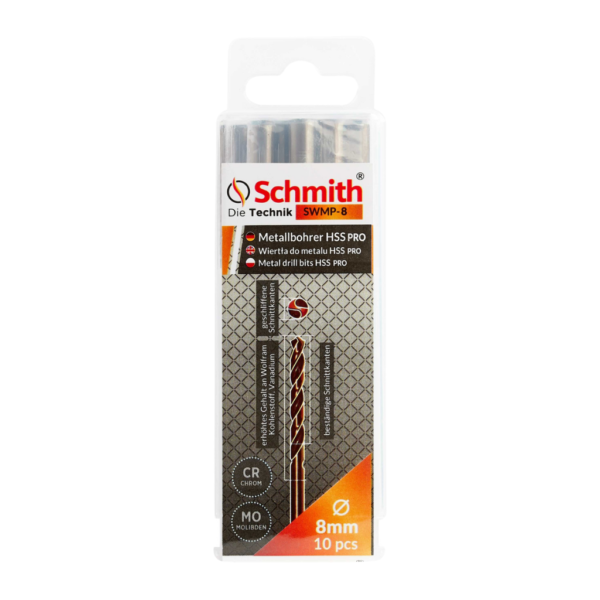 Wiertło do metalu HSS PRO SWMP 8,0mm SCHMITH