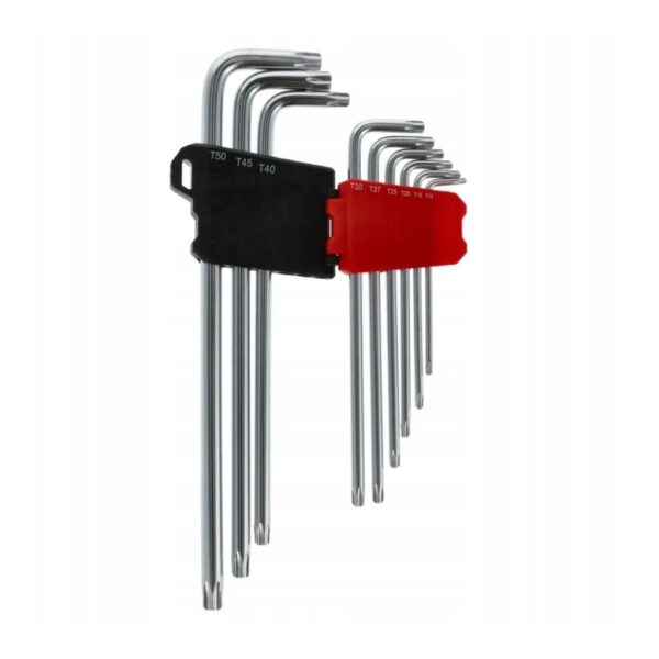 Zestaw kluczy bardzo długich TAMPER TORX CRV 9szt. SCHMITH