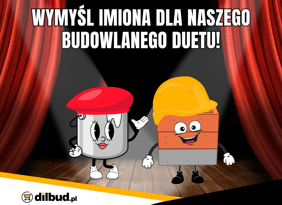 Konkurs! Wymyśl imiona dla naszego budowlanego duetu!