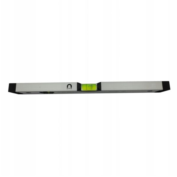 Poziomica anodowana srebrna z magnesami 40cm PRO