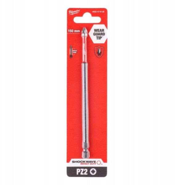 Bit udarowy SHOCKWAVE PZ2*150mm IMPACT 1szt. MILWAUKEE