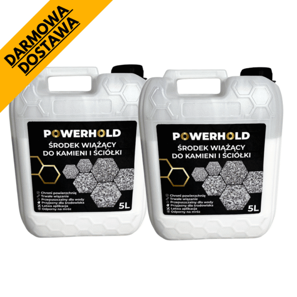 Zestaw 2x Środek wiążący POWERHOLD 5L stabilizator kruszywa spoiwo do kamieni ozdobnych