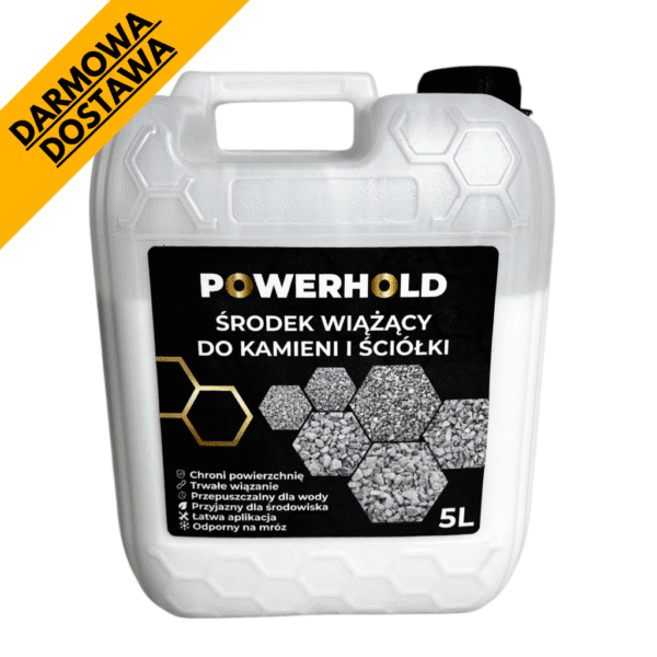 Środek wiążący POWERHOLD 5L stabilizator kruszywa spoiwo do kamieni ozdobnych