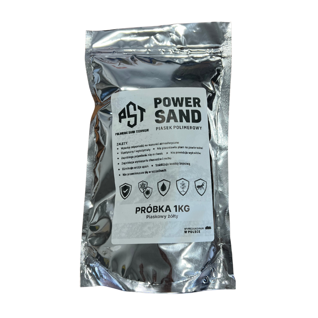 Piasek polimerowy 1 kg żółty