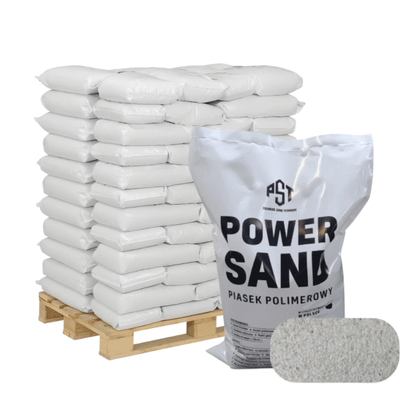 Piasek polimerowy paleta biały