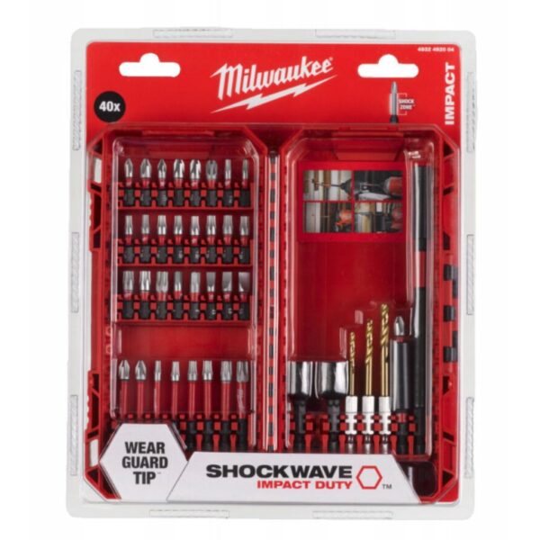 Zestaw bitów udarowych 40 szt Milwaukee - 1