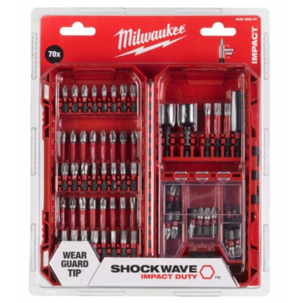 Zestaw bitów udarowych 70 szt Milwaukee - 1