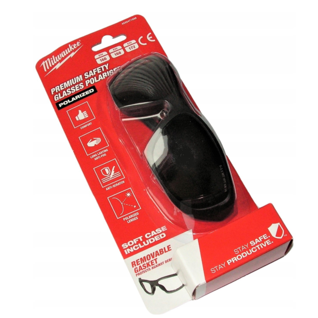 Okulary ochronne przyciemniane premium Milwaukee