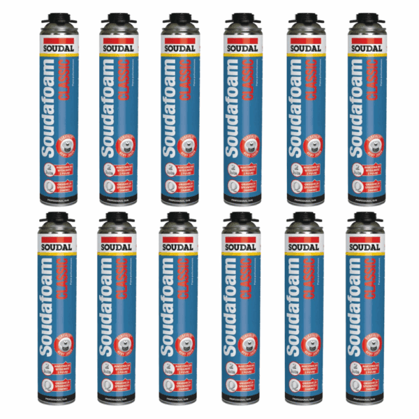 Piana montażowa Soudafoam Classic 750 ml niskoprężna pianka pistoletowa SOUDAL KARTON