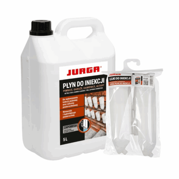 Zestaw Płyn do iniekcji + Lejki do 6szt. JURGA