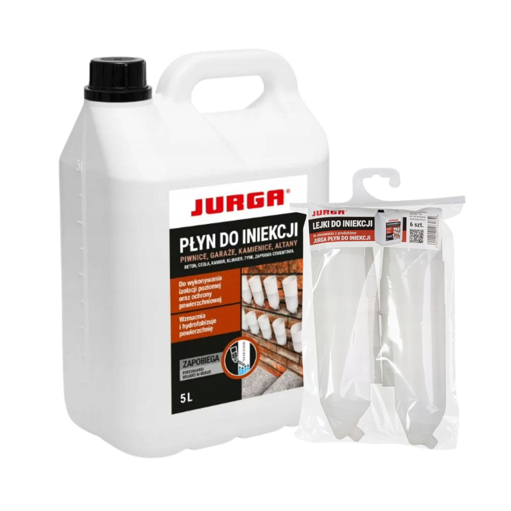 Zestaw Płyn do iniekcji + Lejki do 6szt. JURGA