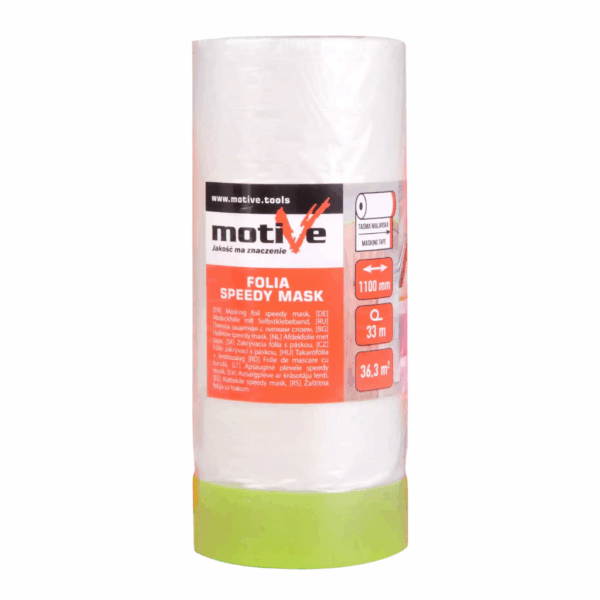 Folia malarska z taśmą maskującą Speedy Mask MOTIVE