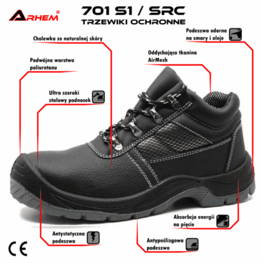 Obuwie ochronne 701 S1 SRC 2