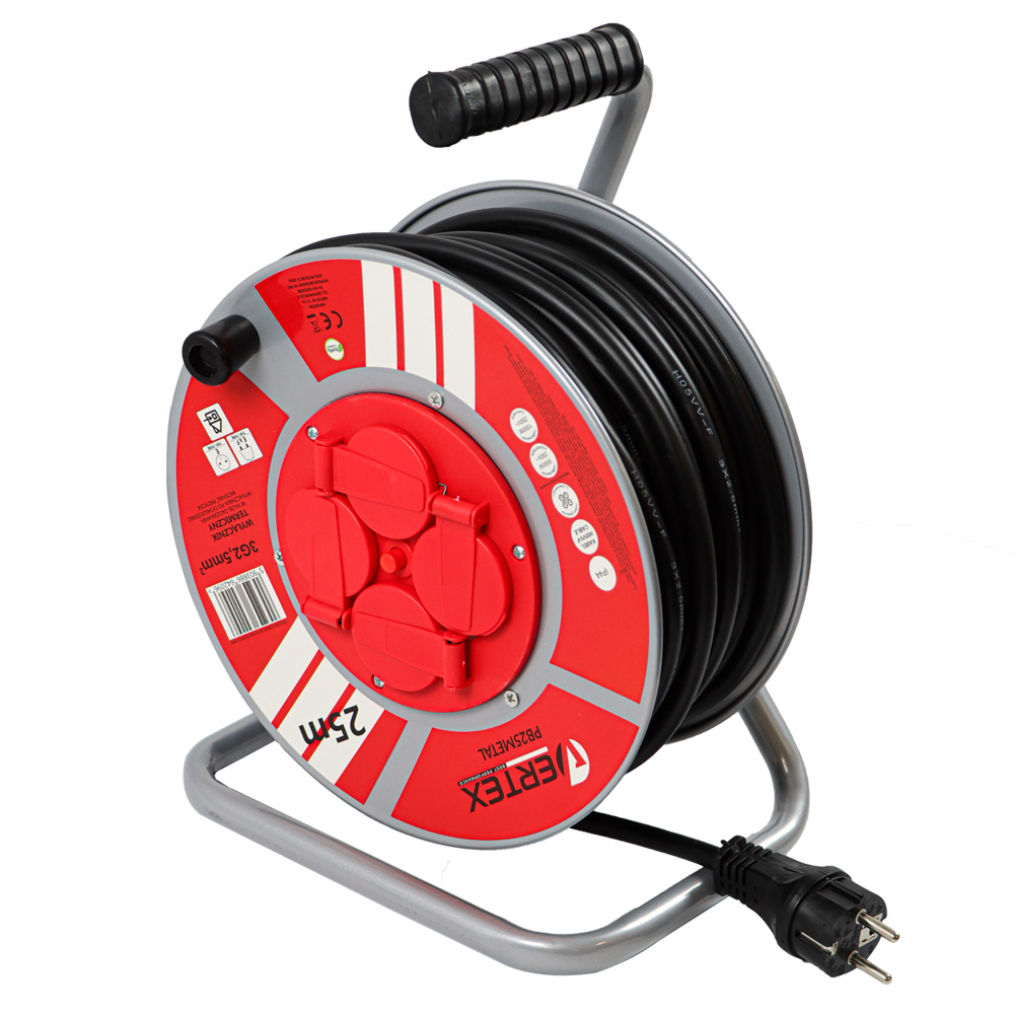 Przedłużacz bębnowy Vertex 3 x 2,5m2 25 m 3