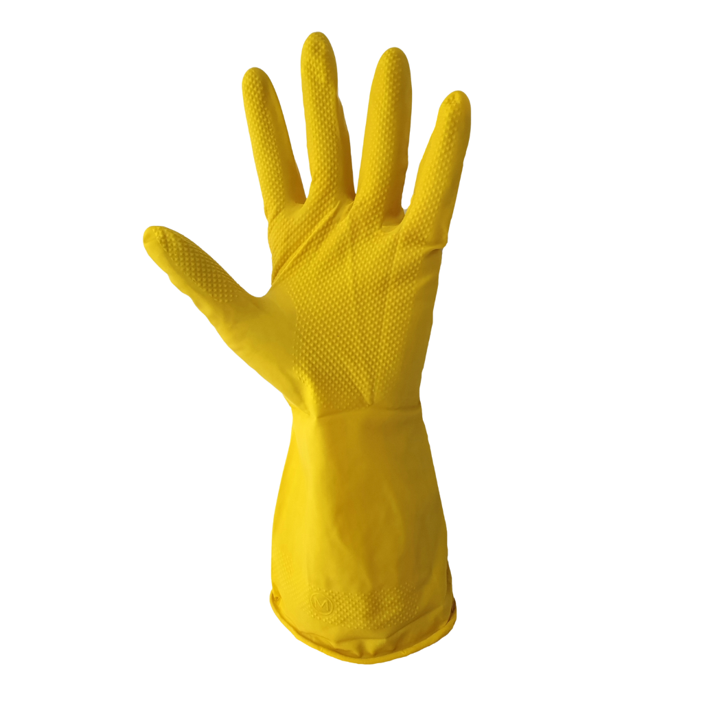 Rękawice gospodarcze gumowe flokowane ARHEM