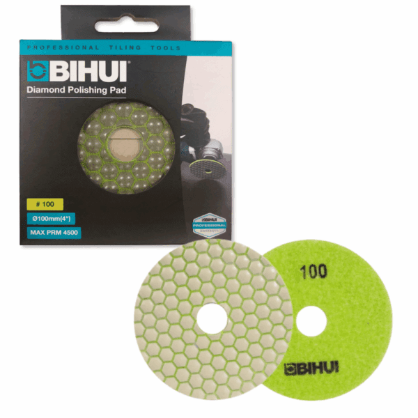 Krążek diamentowy do polerowania na sucho gradacja 100 BIHUI DPP410 PAD - 2